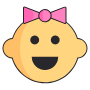 Baby Girl free icon for commercial use