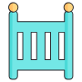 Bed free icon for commercial use