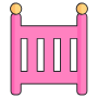 Bed free icon for commercial use