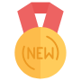 New gold badge icon