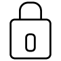 Padlock free icon for commercial use