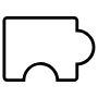 Puzzle free icon for commercial use