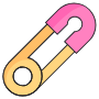 Safety Pin free icon for commercial use