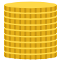 Stack Of Yellow Gold Coins icon