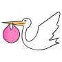 Stork free icon for commercial use