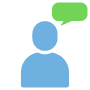 User Speech Bubble icon