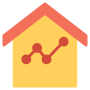 Yellow Home property marketing icon