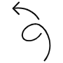 Curved Arrow free icon for commercial use