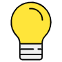 Bulb free icon for commercial use