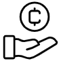 Coin free icon for commercial use
