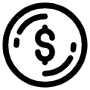 Coin free icon for commercial use