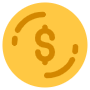 Coin free icon for commercial use