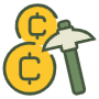 Coin Mining free icon for commercial use