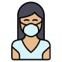Cough free icon for commercial use