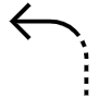 Curved Arrow free icon for commercial use