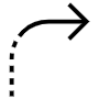 Curved Arrow free icon for commercial use