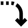 Curved Arrow free icon for commercial use