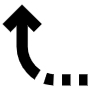 Curved Arrow free icon for commercial use