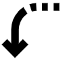 Curved Arrow free icon for commercial use