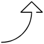 Curved Arrow free icon for commercial use