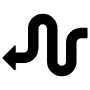 Curved Arrow free icon for commercial use