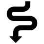 Curved Arrow free icon for commercial use