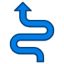 Curved Arrow free icon for commercial use