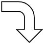 Curved Arrow free icon for commercial use