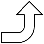 Curved Arrow free icon for commercial use