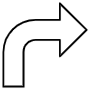 Curved Arrow free icon for commercial use