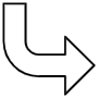 Curved Arrow free icon for commercial use
