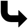 Curved Arrow free icon for commercial use
