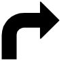 Curved Arrow free icon for commercial use