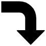 Curved Arrow free icon for commercial use