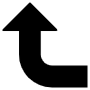 Curved Arrow free icon for commercial use