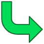 Curved Arrow free icon for commercial use