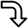Curved Arrow free icon for commercial use