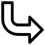 Curved Arrow free icon for commercial use
