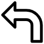 Curved Arrow free icon for commercial use