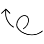 Curved Arrow free icon for commercial use