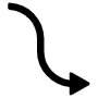 Curved Right Arrow icon