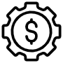 Dollar free icon for commercial use