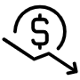 Dollar free icon for commercial use