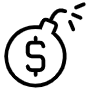 Dollar free icon for commercial use