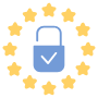 EU GDPR Security free icon for commercial use