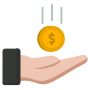 Hand Coin icon