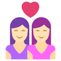 Lesbian Couple free icon for commercial use