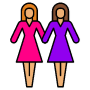 Lesbian Couple free icon for commercial use