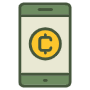 Mobile Phone Coin icon