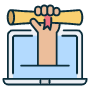 Online Graduation icon